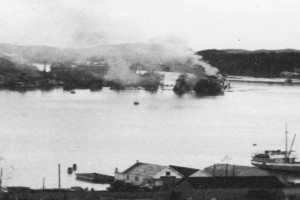 Bilde av Flyangrep 2. påskedag 1945